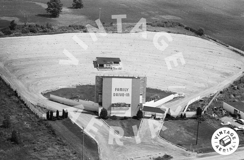 Family Drive-In Theatre - Vintage Aerial